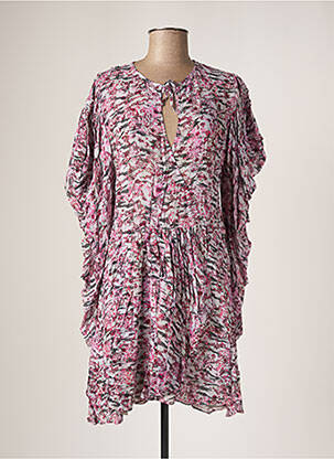 Robe courte manches courtes manches courtes rose IRO femme