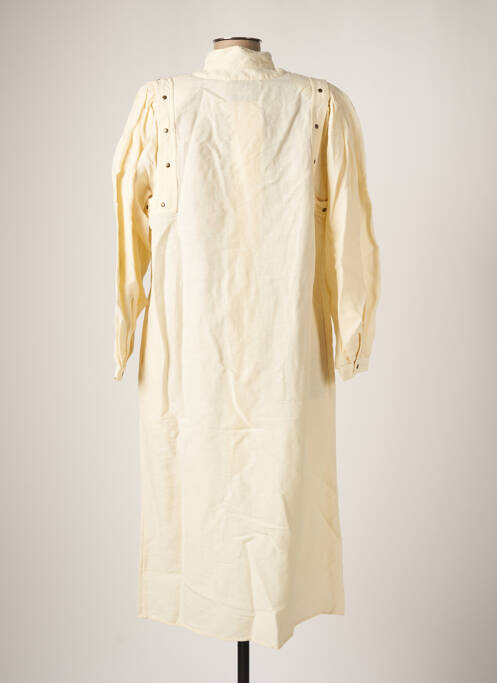 Robe mi-longue beige LAURENCE BRAS pour femme