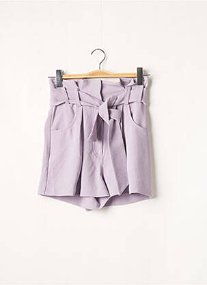 Short fermeture zippée sous rabat avec crochet taille haute violet IRO femme