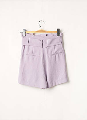 Short fermeture zippée sous rabat avec crochet taille haute violet IRO femme