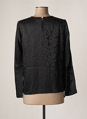 Blouse fermeture boutonnée au dos manches longues noir ROSEANNA femme