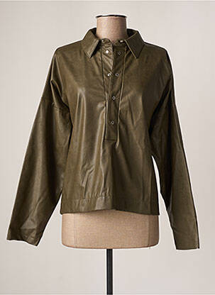 Blouse manches longues manches longues vert ROSEANNA femme