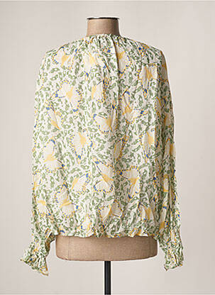Blouse imprimé fantaisie manches longues vert ROSEANNA femme