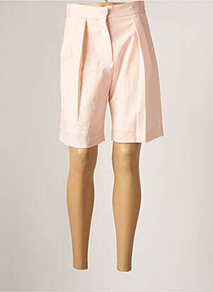 Bermuda taille haute taille haute rose MARGAUX LONNBERG femme