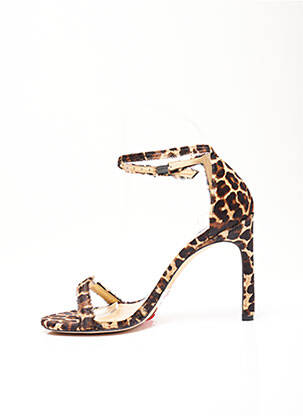 Sandales/nu pieds talon aiguille talon de 7 à 9cm marron STUART WEITZMAN femme