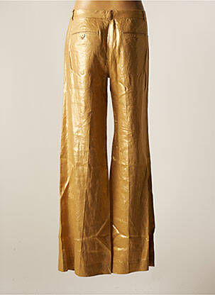 Pantalon large fermeture zippée sous rabat avec crochet taille normale jaune RALPH LAUREN femme