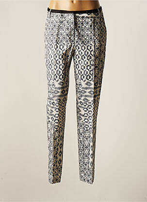 Pantalon chino tissage popeline taille normale bleu PAUL SMITH femme