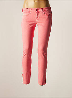 Pantalon slim taille basse taille basse rose NOTIFY femme