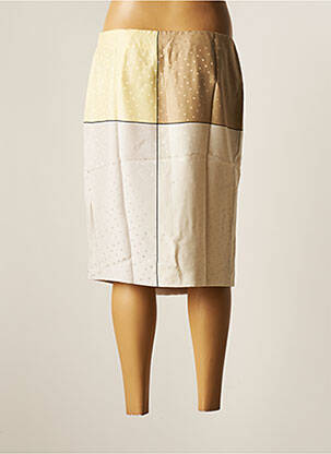 Jupe mi-longue taille à pinces beige PAUL SMITH femme