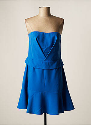 Robe courte sans manche sans manche bleu CARVEN femme