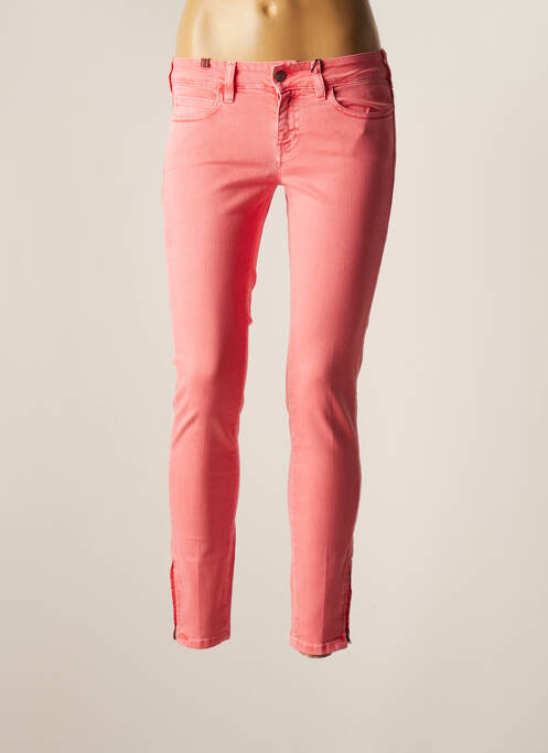 Pantalon slim taille basse taille basse rose NOTIFY femme