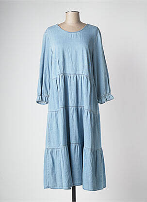 Robe mi-longue bleu CREAM pour femme