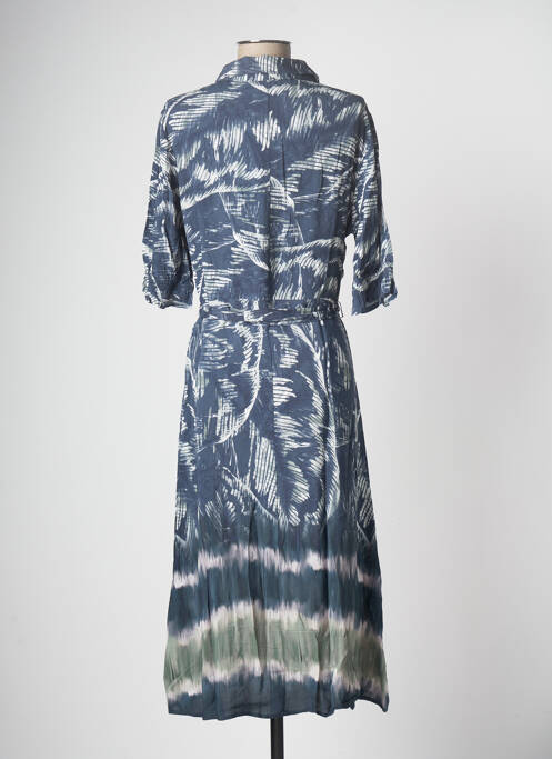 Robe mi-longue bleu YEST pour femme