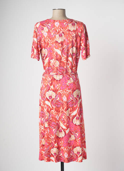 Robe mi-longue orange YEST pour femme