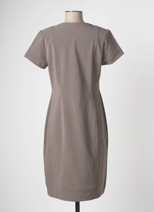 Robe mi-longue vert FELINO pour femme