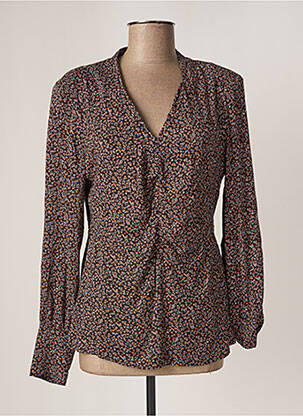 Blouse imprimé fleurs manches longues noir CREAM femme