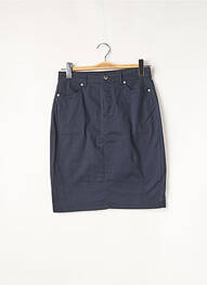 Jupe mi-longue coupe droite bleu JENSEN femme