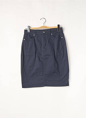 Jupe mi-longue coupe droite bleu JENSEN femme