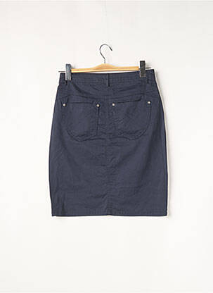 Jupe mi-longue coupe droite bleu JENSEN femme