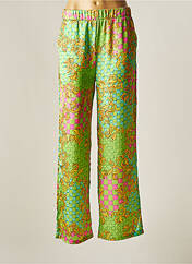 Pantalon large vert ZOE ZONE OF EMBROIDERED pour femme seconde vue