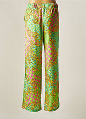 Pantalon large vert ZOE ZONE OF EMBROIDERED pour femme seconde vue