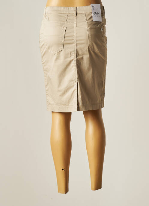 Jupe mi-longue beige EAST DRIVE pour femme