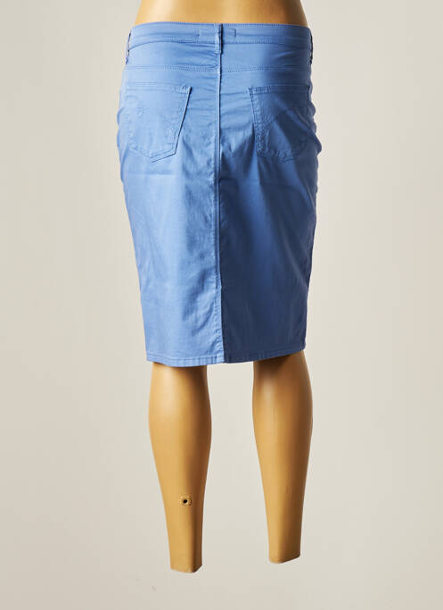 Jupe mi-longue bleu TELMAIL femme