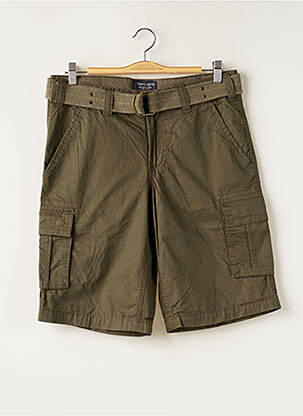 Bermuda tissage popeline taille normale vert TEDDY SMITH homme
