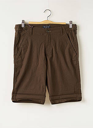 Bermuda stretch taille normale vert TEDDY SMITH homme