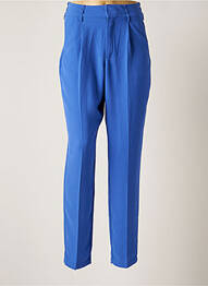 Pantalon chino tissage popeline taille normale bleu CREAM femme