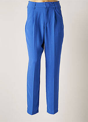 Pantalon chino tissage popeline taille normale bleu CREAM femme
