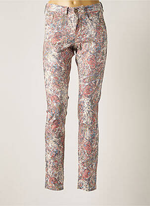 Pantalon slim stretch taille normale beige CREAM femme