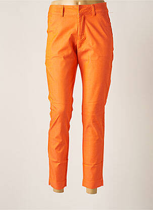 Pantalon chino orange KAFFE pour femme