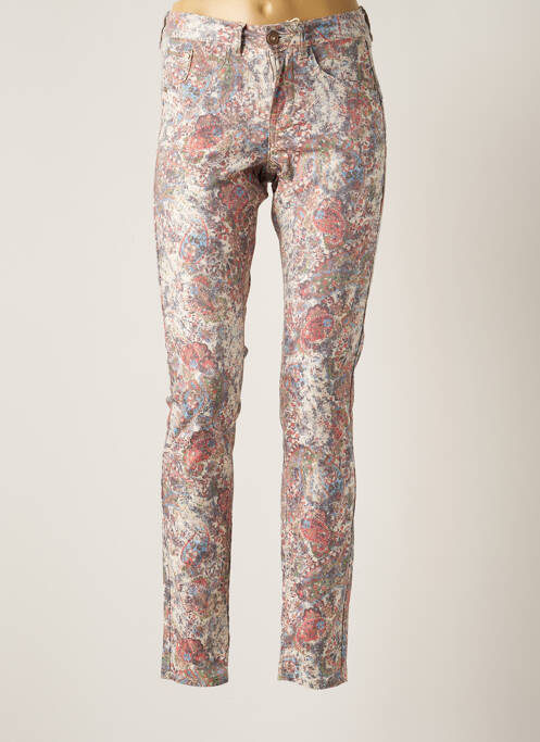 Pantalon slim stretch taille normale beige CREAM femme