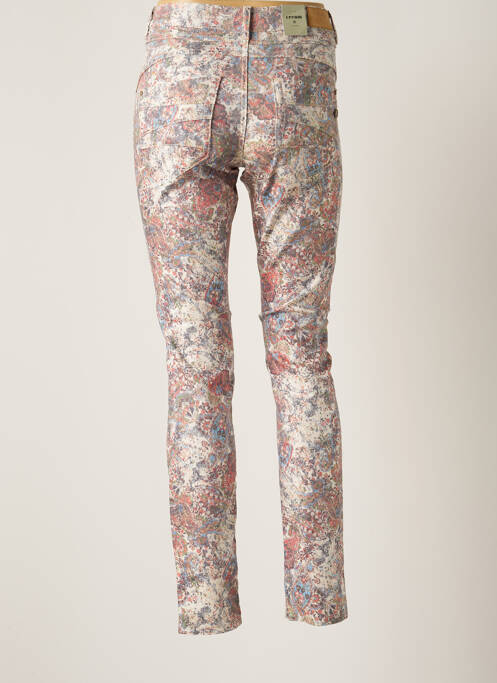 Pantalon slim stretch taille normale beige CREAM femme
