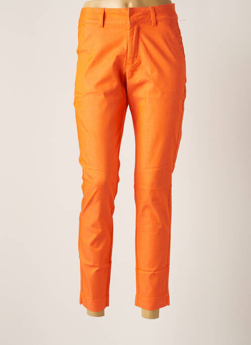 Pantalon chino orange KAFFE pour femme