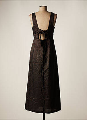 Robe longue manches dos nu sans manche noir VERO MODA femme