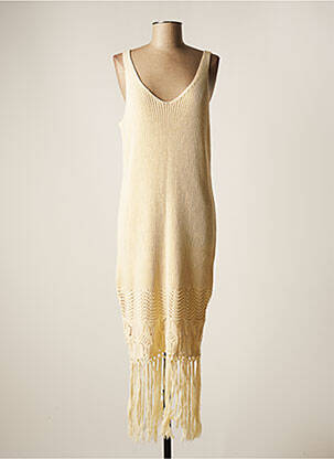 Robe pull beige Y.A.S pour femme