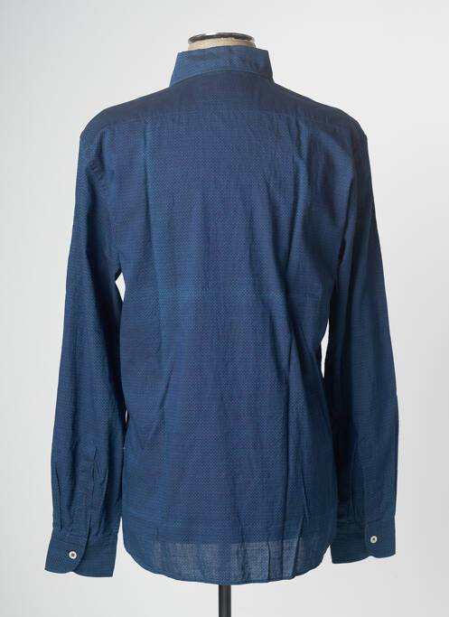 Chemise manches longues bleu BREUER pour homme
