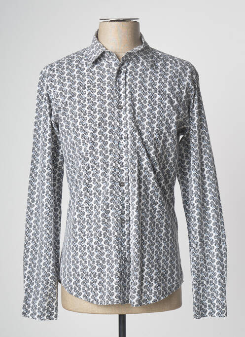 Chemise manches longues bleu MOSCHINO pour homme
