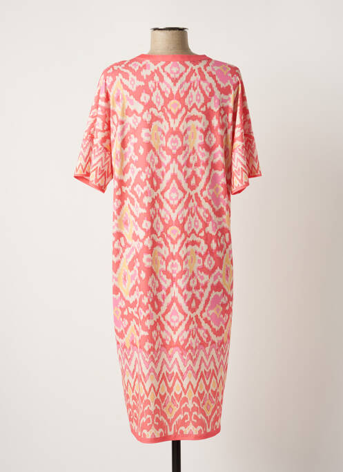 Robe mi-longue rose OUI pour femme