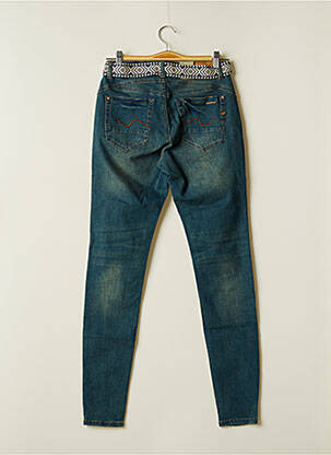 Jeans coupe slim broderie rivets taille normale bleu CREAM femme