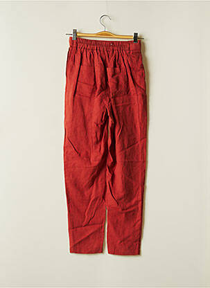 Pantalon droit taille élastique taille normale orange C'EST BEAU LA VIE femme