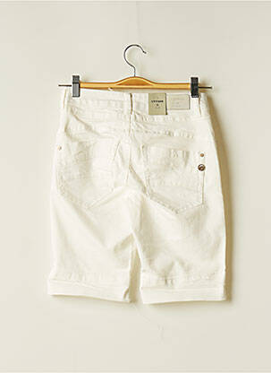 Bermuda coupe droite taille normale blanc CREAM femme