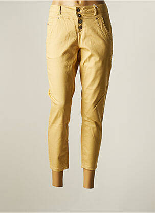 Pantalon 7/8 stretch taille normale beige CREAM femme