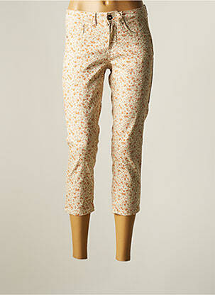 Pantacourt stretch taille normale beige CREAM femme