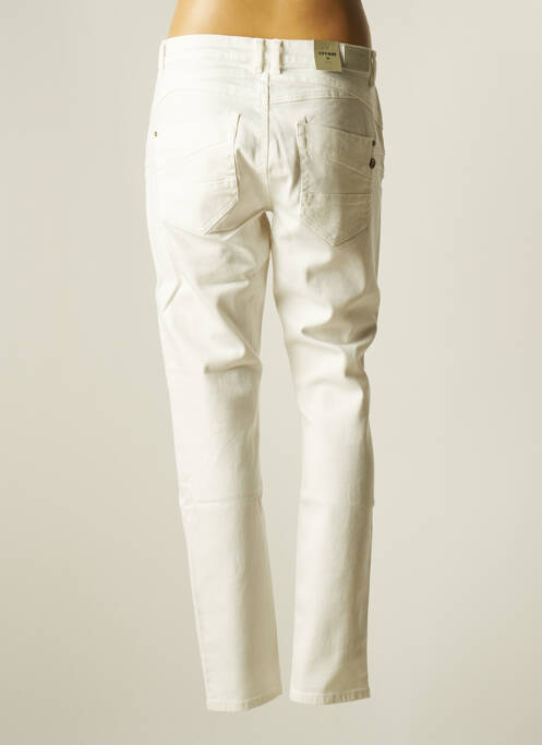 Jeans coupe slim blanc CREAM pour femme