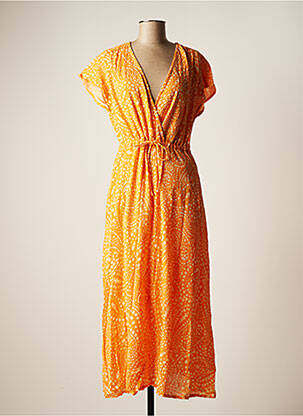 Robe longue orange B.YOUNG pour femme