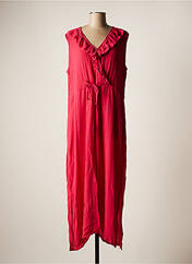 Robe longue rose ICHI pour femme seconde vue