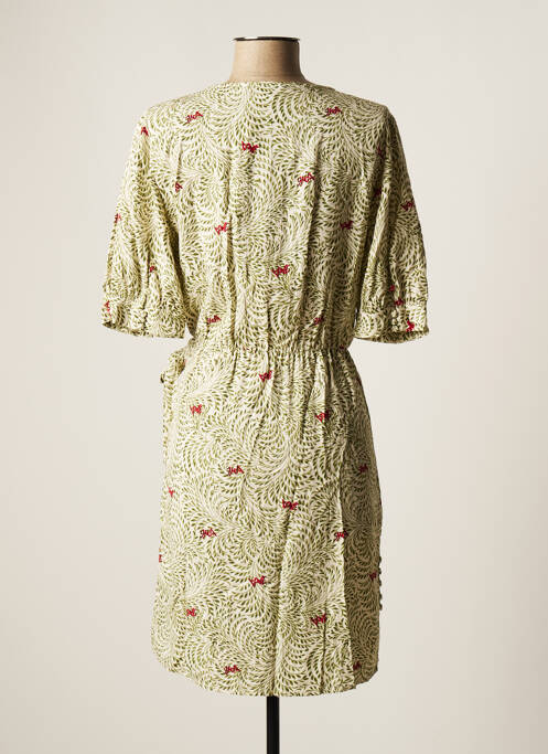 Robe mi-longue vert VILA pour femme